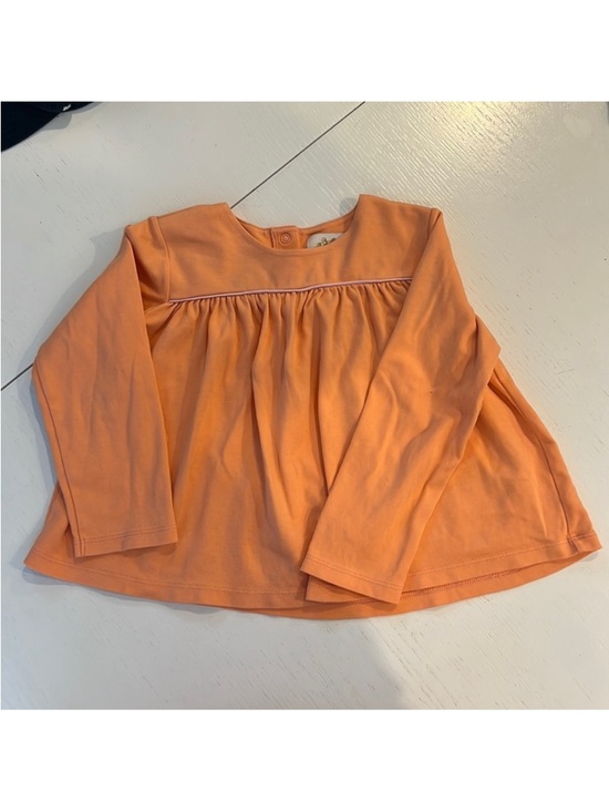 Beaufort Bonnet Co Long Sleeve Dowell Day Swingy Top Seashore Sherbert - Girls 7 - Picture 4 of 7